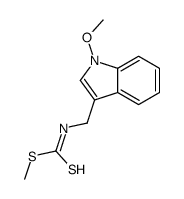 methyl N-[(1-methoxyindol-3-yl)methyl]carbamodithioate结构式