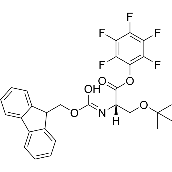 Fmoc-Ser(tBu)-OPfp结构式