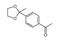 1-[4-(2-methyl-1,3-dioxolan-2-yl)phenyl]ethanone结构式