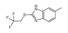 6-methyl-2-(2,2,2-trifluoroethylsulfanyl)-1H-benzimidazole结构式
