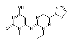 1-ethyl-9-methyl-3-thiophen-2-yl-4H-purino[8,7-c][1,2,4]triazine-6,8-dione结构式