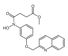 methyl 4-[N-hydroxy-3-(quinolin-2-ylmethoxy)anilino]-4-oxobutanoate结构式