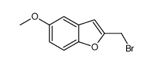 2-(Bromomethyl)-5-methoxy-1-benzofur结构式