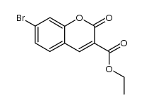 7-bromo-2-oxo-2H-chromene-3-carboxylic acid ethyl ester结构式