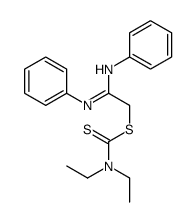 (2-anilino-2-phenyliminoethyl) N,N-diethylcarbamodithioate结构式