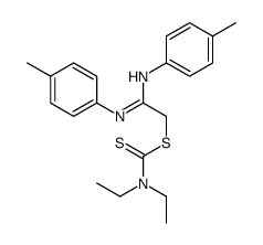 [2-(4-methylanilino)-2-(4-methylphenyl)iminoethyl] N,N-diethylcarbamodithioate结构式