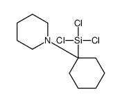 trichloro-(1-piperidin-1-ylcyclohexyl)silane结构式