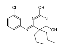 6-(3-chloroanilino)-5,5-dipropylpyrimidine-2,4-dione结构式