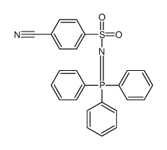 4-cyano-N-(triphenyl-λ5-phosphanylidene)benzenesulfonamide结构式