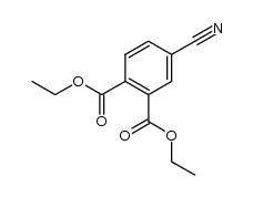 4-cyano-phthalic acid diethyl ester结构式