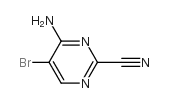 4-氨基-5-溴嘧啶-2-甲腈结构式