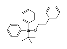 tert-butyl-diphenyl-(2-phenylethoxy)silane结构式