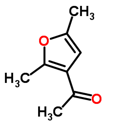 3-乙酰基-2,5-二甲基呋喃结构式