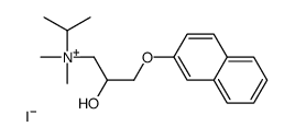 (2-hydroxy-3-naphthalen-2-yloxypropyl)-dimethyl-propan-2-ylazanium,iodide结构式