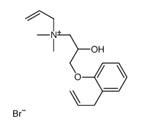 [2-hydroxy-3-(2-prop-2-enylphenoxy)propyl]-dimethyl-prop-2-enylazanium,bromide结构式