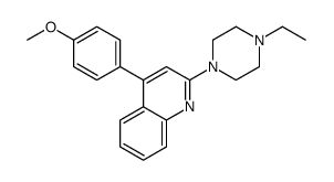 2-(4-ethylpiperazin-1-yl)-4-(4-methoxyphenyl)quinoline结构式