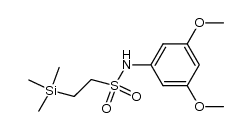 N-(3,5-dimethoxyphenyl)-2-(trimethylsilyl)ethanesulfonamide结构式