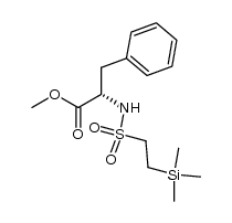 (S)-methyl 3-phenyl-2-(2-(trimethylsilyl)ethylsulfonamido)propanoate结构式
