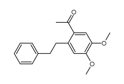 4,5-Dimethoxy-2-(2-phenylethyl)acetophenon结构式