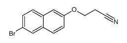 3-(6-bromonaphthalen-2-yl)oxypropanenitrile结构式