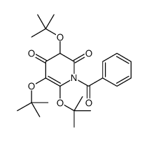 1-benzoyl-3,5,6-tris[(2-methylpropan-2-yl)oxy]pyridine-2,4-dione结构式