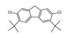 2,7-dichloro-3,6-di-t-butylfluorene结构式
