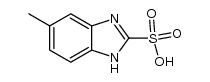 5(6)-methyl-2-benzimidazolesulphonic acid结构式