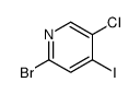 2-溴-4-碘-5-氯吡啶结构式