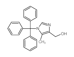 (5-METHYL-1-TRITYL-1H-IMIDAZOL-4-YL)METHANOL结构式