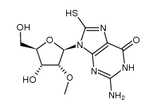 8-thio-2'-O-methylguanosine结构式