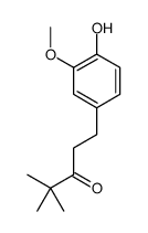 1-(4-hydroxy-3-methoxyphenyl)-4,4-dimethylpentan-3-one结构式