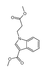 methyl 1-(3-methoxy-3-oxopropyl)indole-3-carboxylate结构式