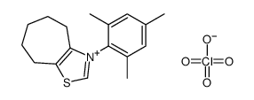 3-(2,4,6-trimethylphenyl)-5,6,7,8-tetrahydro-4H-cyclohepta[d][1,3]thiazol-3-ium,perchlorate结构式