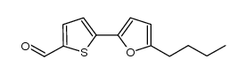 5-(5-butylfuran-2-yl)thiophene-2-carbaldehyde结构式