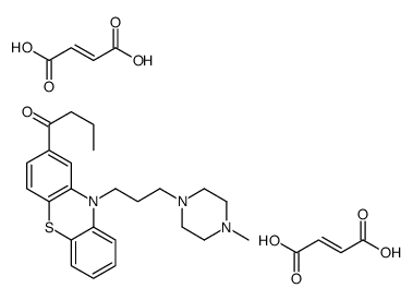bis[1-[3-[2-(1-oxobutyl)-10H-phenothiazin-2-yl]propyl]-4-methylpiperazin-1-yl] maleate结构式