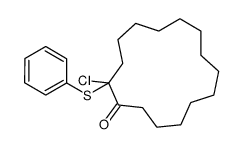2-chloro-2-phenylsulfanylcyclopentadecan-1-one结构式