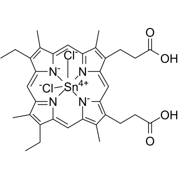 Sn(IV)中卟啉IX二氯化物结构式