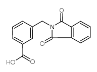 3-(1,3-二氧代-1,3-二氢异吲哚-2-甲基)-苯甲酸结构式