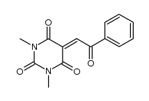 1,3-dimethyl-5-(2-oxo-2-phenylethylidene)-pyrimidine-2,4,6(1H,3H,5H)-trione结构式