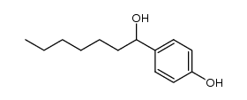4-(1-hydroxyheptyl)phenol结构式