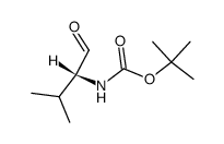 TERT-BUTYL [(1R)-1-FORMYL-2-METHYLPROPYL]CARBAMATE结构式