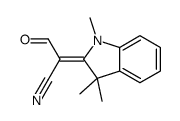 3-oxo-2-(1,3,3-trimethylindol-2-ylidene)propanenitrile结构式