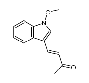 (E)-4-(1-methoxy-1H-indol-3-yl)but-3-en-2-one结构式