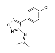 3-(4-chlorophenyl)-4-dimethylsulfiliminofurazan结构式