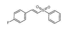 (E)-1-fluoro-4-(2-(phenylsulfonyl)vinyl)benzene结构式