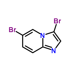 3-溴-6-溴咪唑并[1,2-A]吡啶结构式