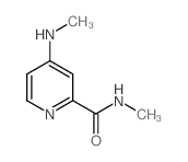 N-甲基-4-(甲基氨基)吡啶甲酰胺结构式