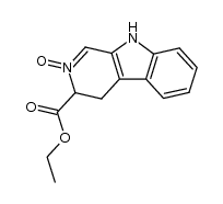 2-oxo-3-(ethoxycarbonyl)-3,4-dihydro-β-carboline结构式