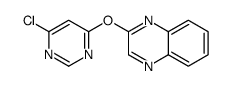 2-(6-Chloro-pyrimidin-4-yloxy)-quinoxaline结构式