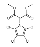 bis(methoxycarbonyl)-(2,3,4,5-tetrachlorothiophenio)-methylide结构式